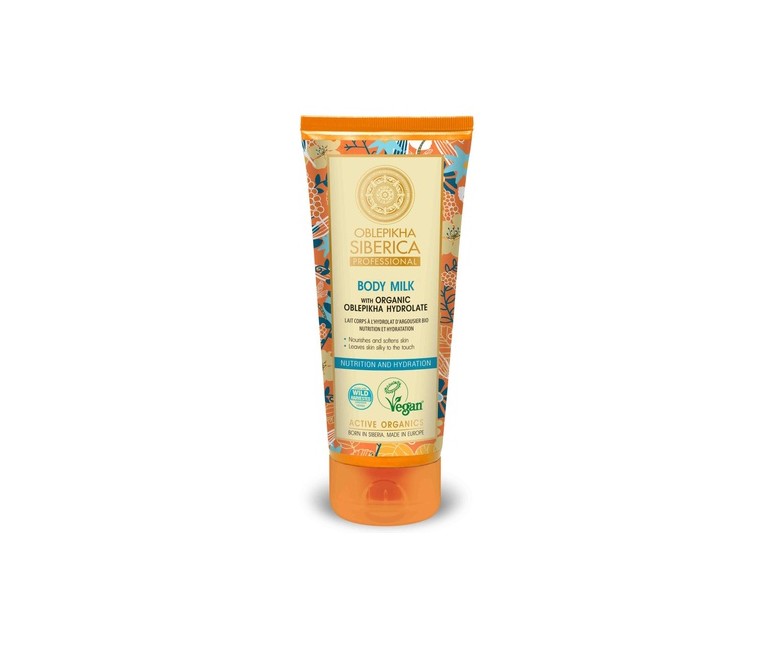 Leche corporal con hidrolato de espino amarillo orgánico 200 ml Natura Siberica