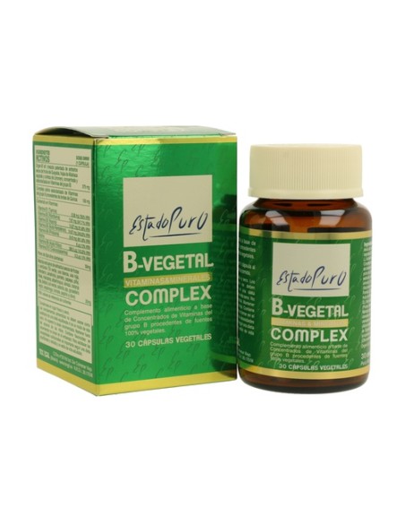 B-vegetal complex 30 cápsulas vegetales de 650mg Estado Puro