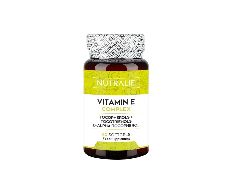 Vitamina E Complex tocoferoles y tocotrienoles 60 cápsulas Nutralie