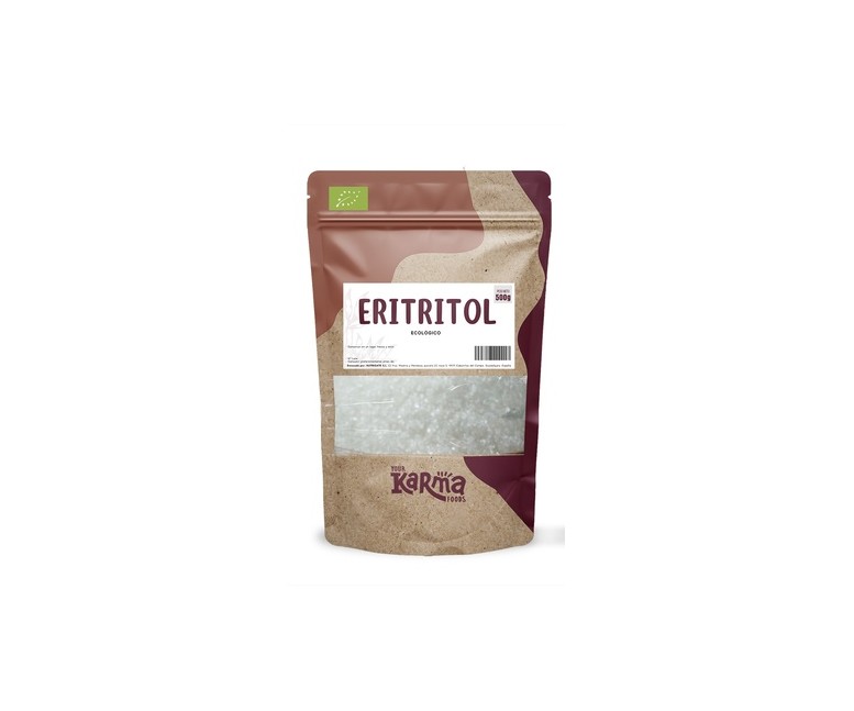 Eritritol endulzante Eco sin gluten vegan 500 g de polvo Karma