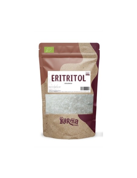Eritritol endulzante Eco sin gluten vegan 500 g de polvo Karma