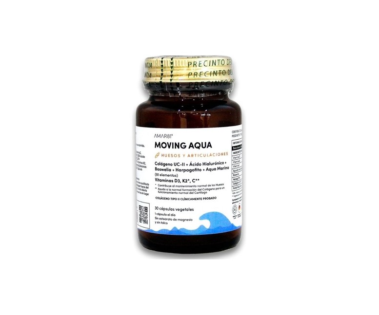 Moving Aqua (huesos y articulaciones) 30 cápsulas vegetales de 605mg Amar81