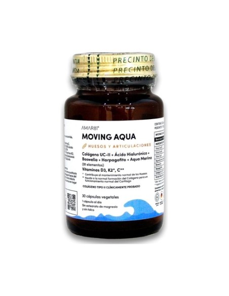 Moving Aqua (huesos y articulaciones) 30 cápsulas vegetales de 605mg Amar81