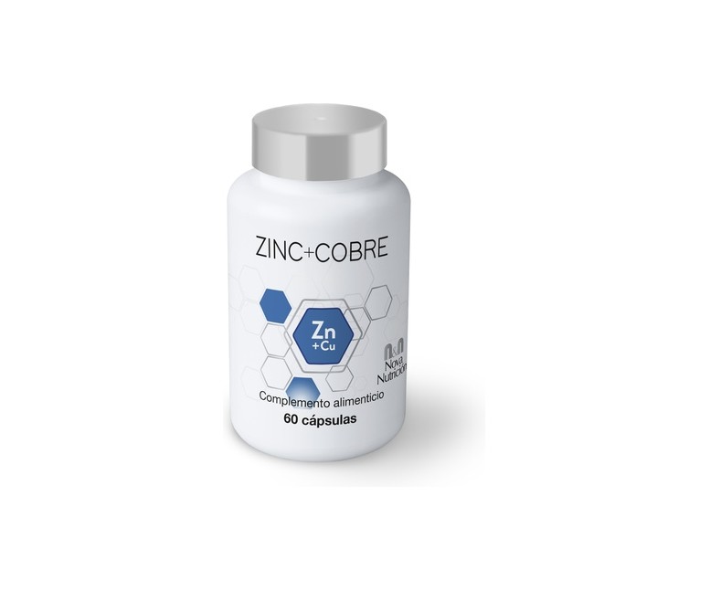 Zinc + Cobre 60 cápsulas vegetales Nova Nutrition