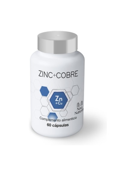 Zinc + Cobre 60 cápsulas vegetales Nova Nutrition