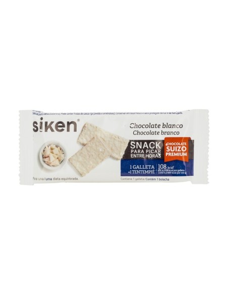 Galletas de chocolate blanco para picar entre horas 25 g SIKEN