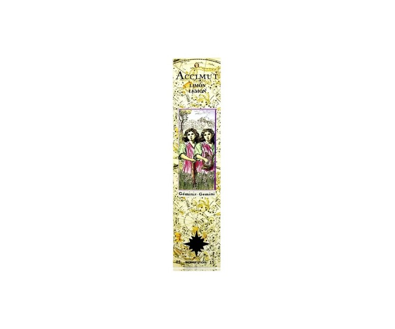 Incienso stick horóscopo géminis limón 15 sticks Radhe Shyam
