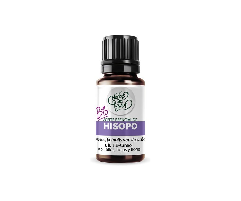 Aceite esencial hisopo Eco 10 ml de aceite esencial Herbes del Molí