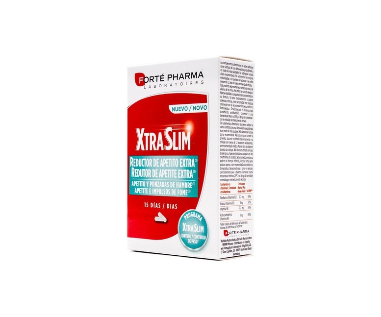 XtraSlim Reductor de Apetito Extra 60 cápsulas Forté Pharma