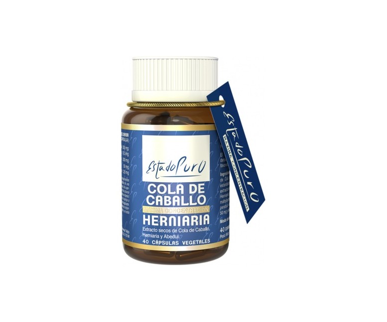 Cola de caballo herniaria 40 cápsulas vegetales Estado Puro