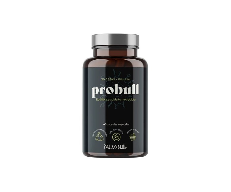 Probull probiótico natural 60 cápsulas Paleobull