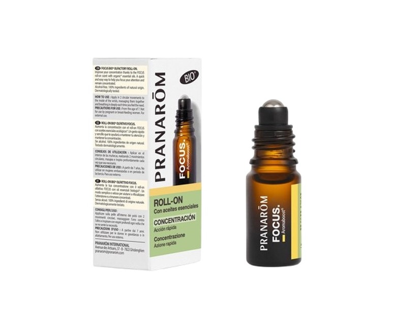 Aromaboost roll-on focus Bio (concentración) 5 ml Pranarom