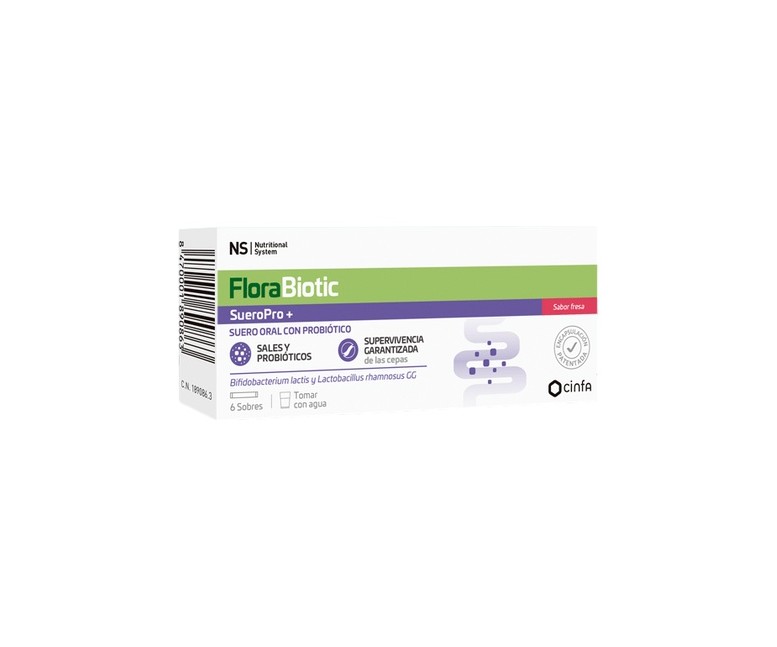 Florabiotic sueropro+ fresa 6 sobres (Fresa) NS