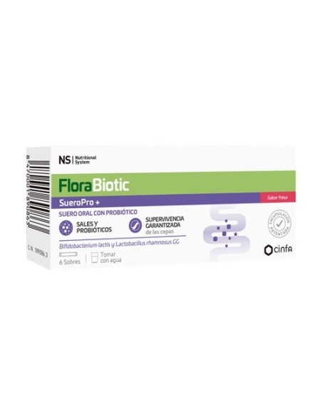 Florabiotic sueropro+ fresa 6 sobres (Fresa) NS