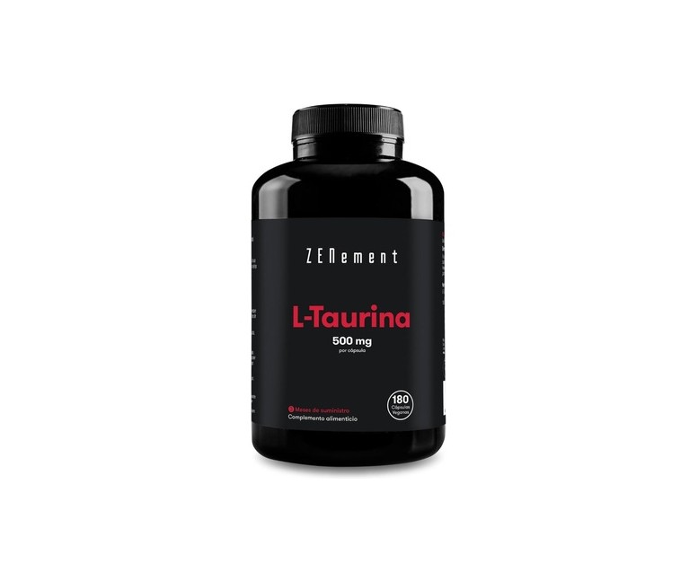 L-Taurina 500 mg 180 cápsulas de 500mg Zenement