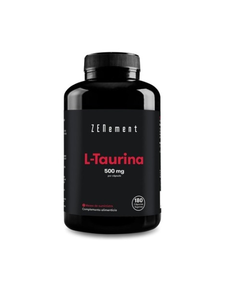 L-Taurina 500 mg 180 cápsulas de 500mg Zenement