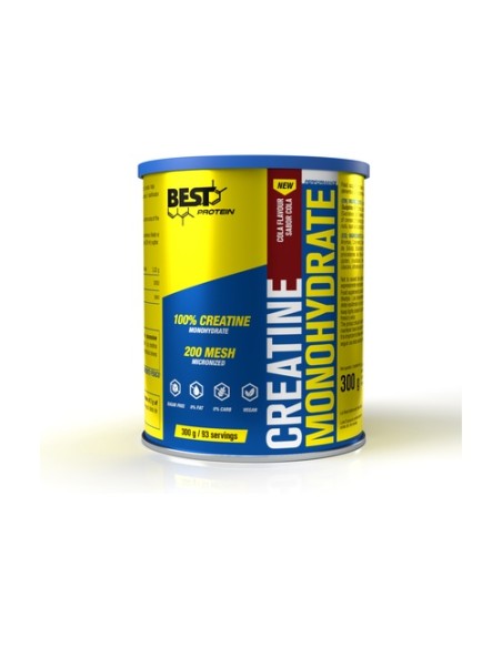 Creatina monohidratada 200 Mesh cola 300 g de polvo (Cola) Best Protein