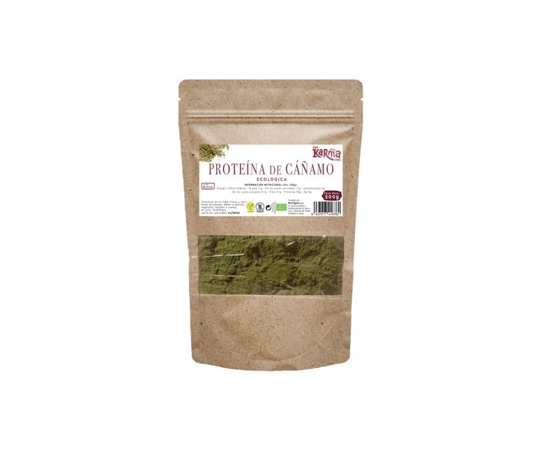 Proteína de cáñamo Eco sin gluten vegan 200 g de polvo Karma