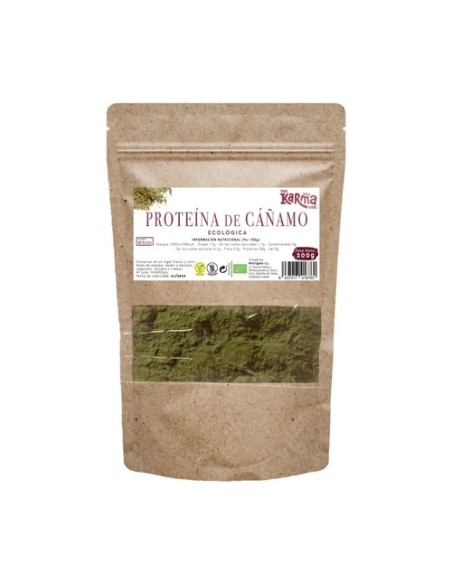 Proteína de cáñamo Eco sin gluten vegan 200 g de polvo Karma