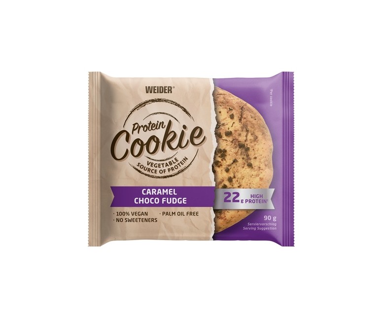 Galleta proteica caramelo y chocolate 1 unidad de 90 g Weider
