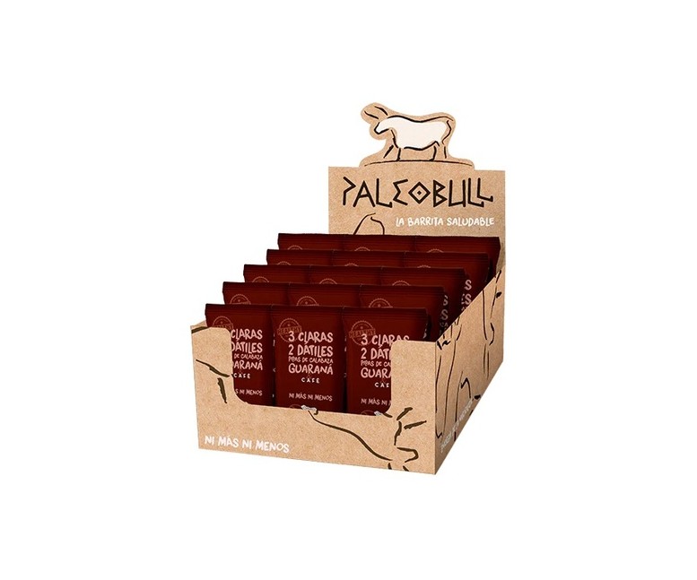 Barritas café-guaraná 15 barritas de 55g Paleobull