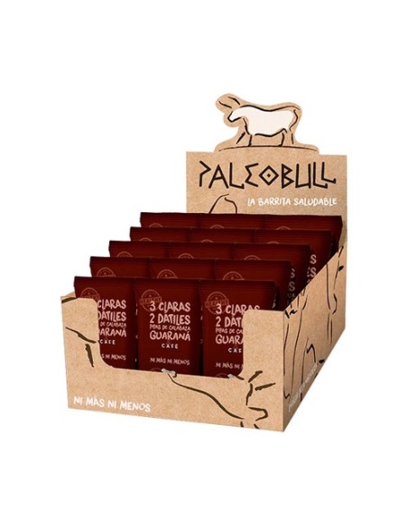 Barritas café-guaraná 15 barritas de 55g Paleobull