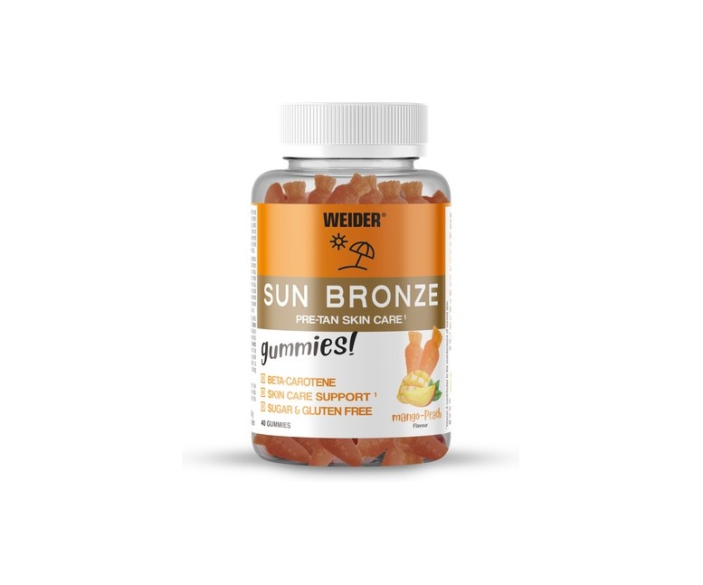 Sun bronze gominolas para bronceado 40 gominolas Weider