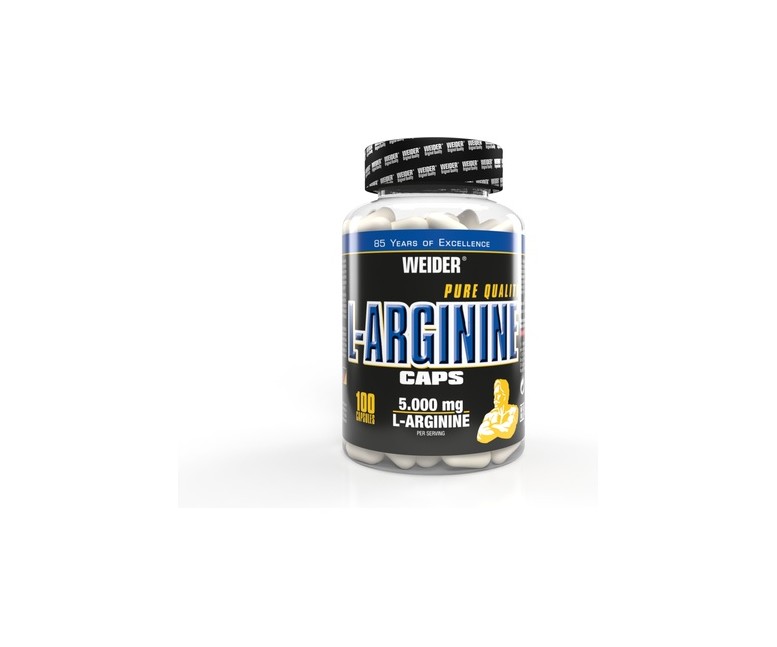 L-Arginina 5000 mg 100 cápsulas de 1g Weider