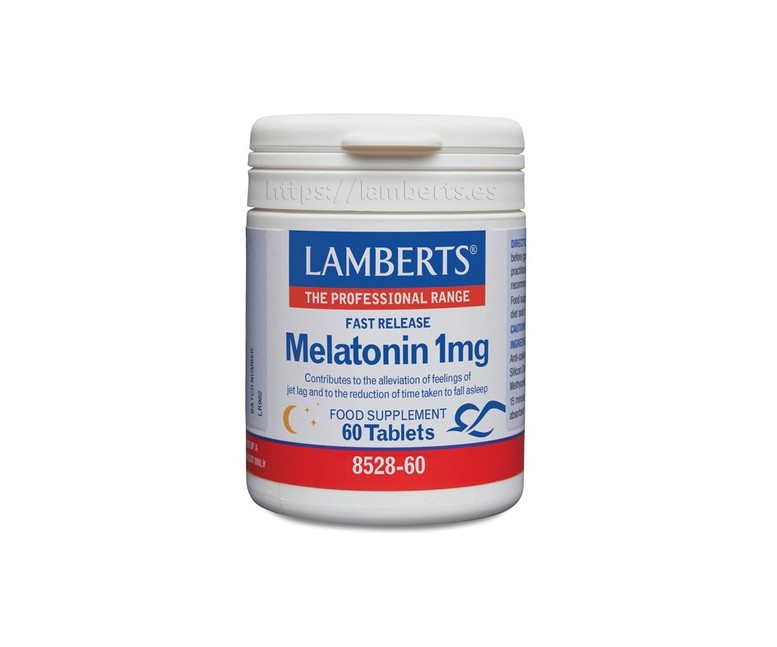Melatonina 1mg (liberación rápida) 60 tabletas Lamberts
