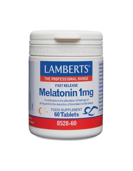 Melatonina 1mg (liberación rápida) 60 tabletas Lamberts