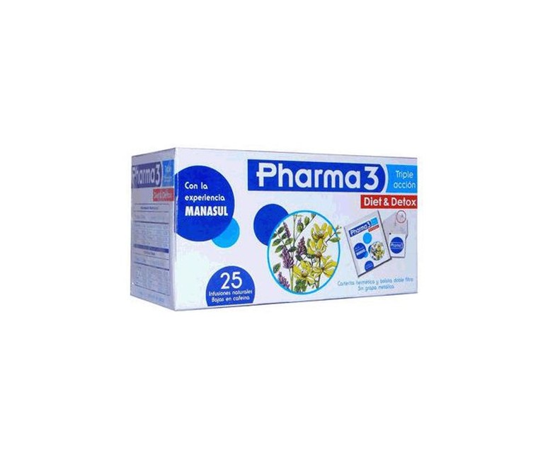 Pharma 3 Diet & Detox 25 sobres Bio3