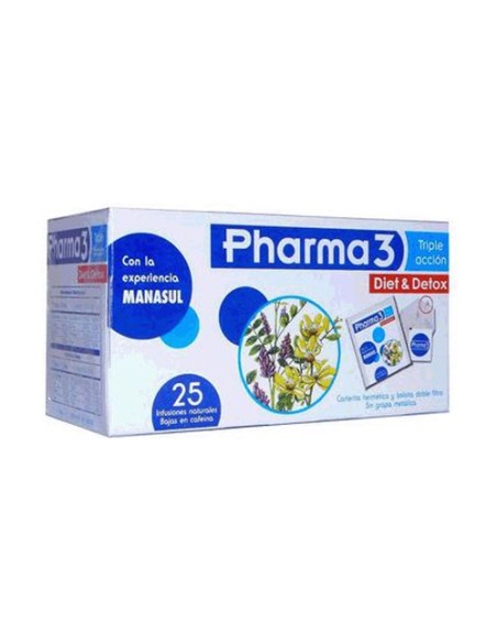 Pharma 3 Diet & Detox 25 sobres Bio3