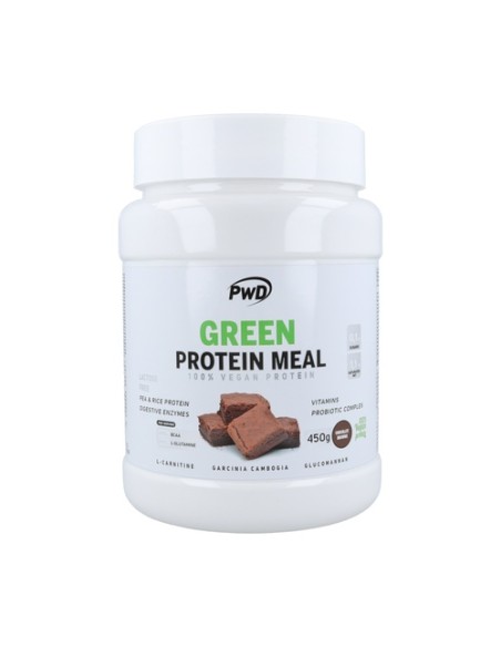 Green protein meal brownie (proteína vegana) 450 g de polvo Pwd