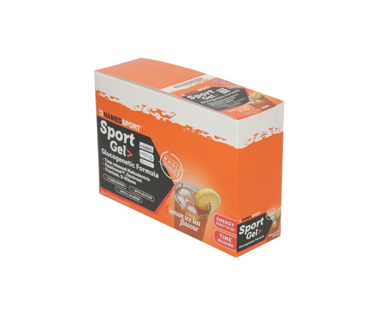 Sport gel limón té helado 32 unidades de 25ml (Limón) Named Sport
