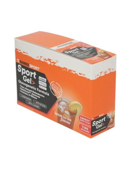 Sport gel limón té helado 32 unidades de 25ml (Limón) Named Sport