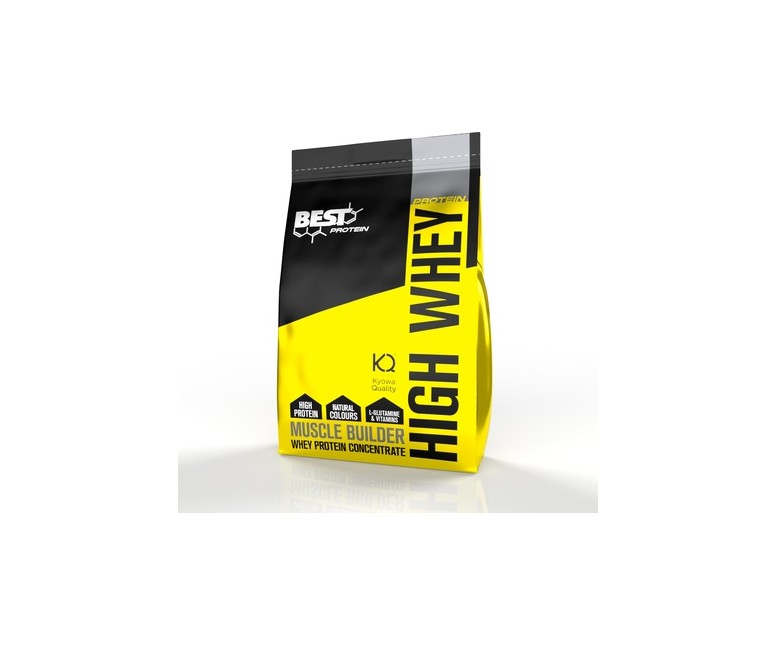 Proteína HIGH WHEY recuperación y desarrollo muscular vainilla 2 kg de polvo (Vainilla) Best Protein