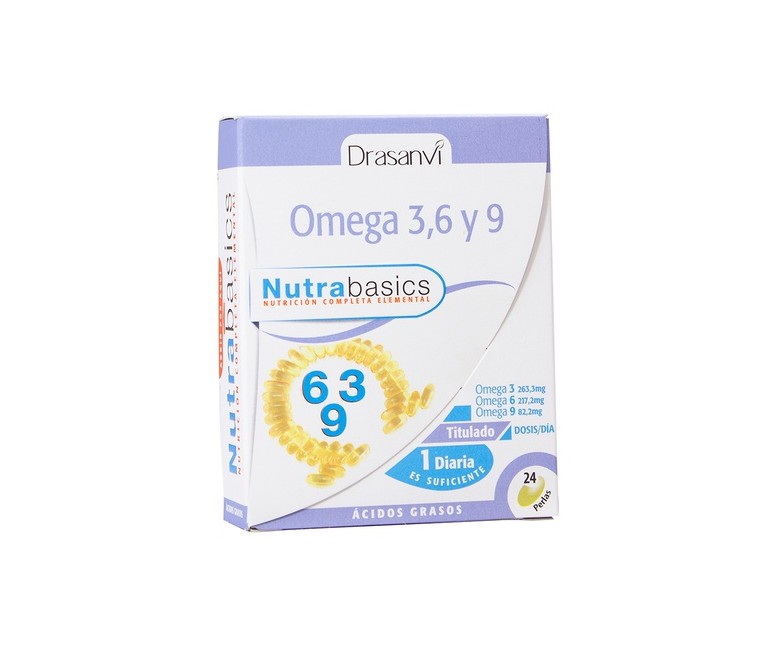 Nutrabasics Omega 3-6-9 24 perlas de 1061.1mg Drasanvi