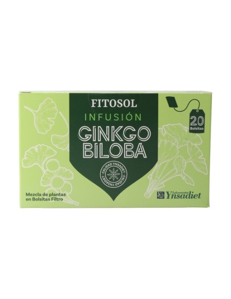 Infusiones Ginkgo Biloba 20 bolsitas infusoras Fitosol
