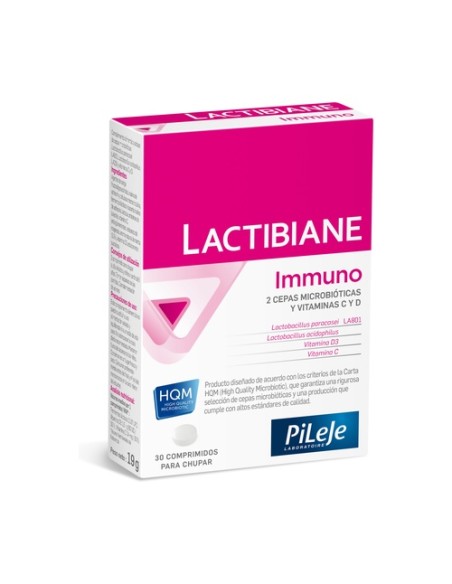 Lactibiane Immuno 30 comprimidos masticables Pileje