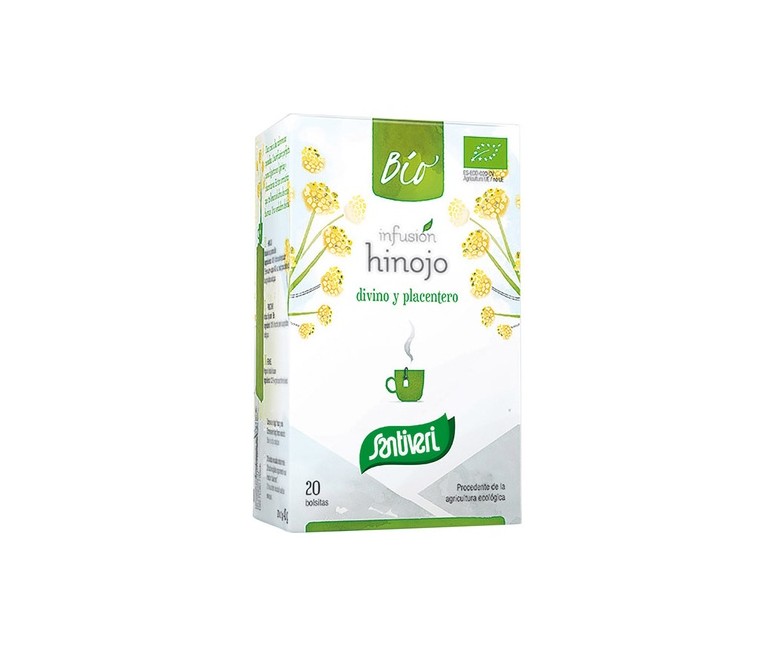 Infusión de hinojo orgánico 20 bolsitas infusoras de 1.5g Santiveri