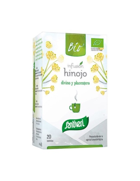 Infusión de hinojo orgánico 20 bolsitas infusoras de 1.5g Santiveri