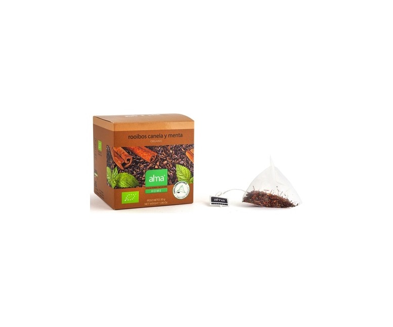 Infusión rooibos canela menta 15 unidades de 2 g Alma Home