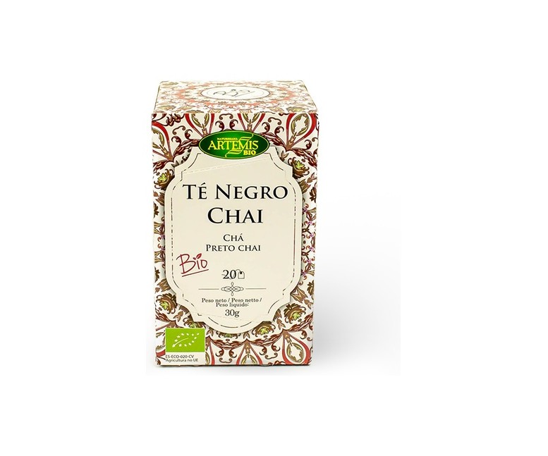Té Negro Chai 20 bolsitas infusoras de 1.5g Artemis