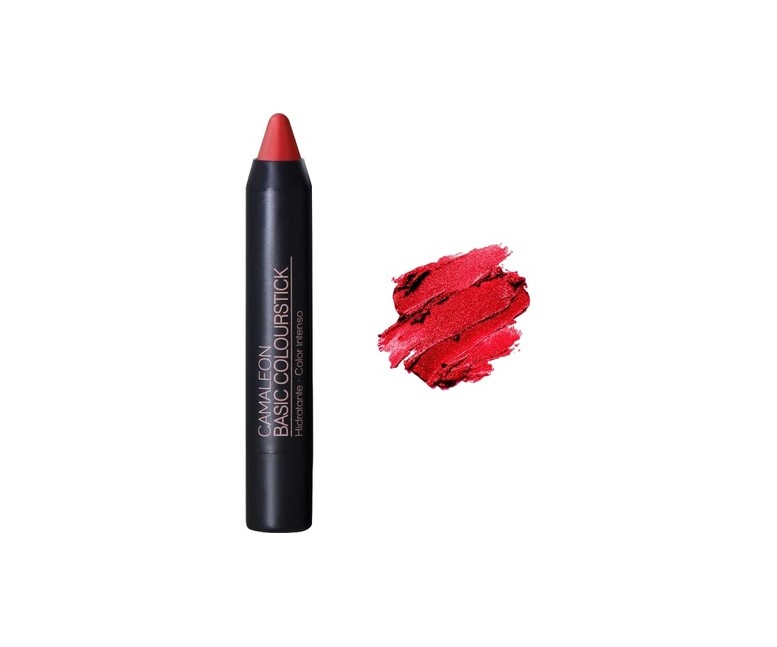 Basic colourstick pintalabios rojo metalizado 1 unidad de 4g (Rojo) CAMALEON