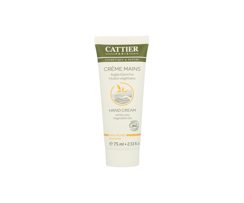 Crema de Manos con Arcilla Blanca para Manos Secas 75 ml de crema Cattier