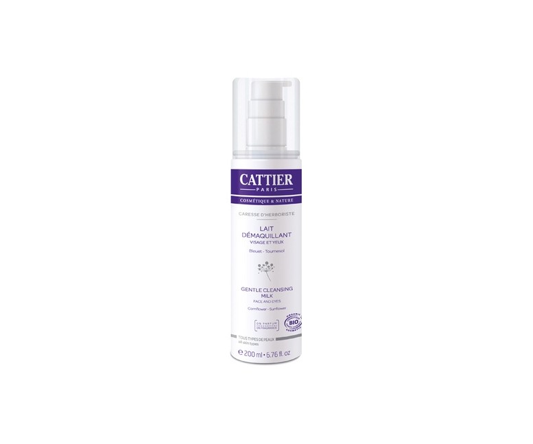 Leche limpiadora orgánica rostro y ojos 200 ml Cattier