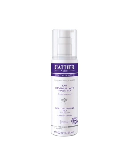 Leche limpiadora orgánica rostro y ojos 200 ml Cattier