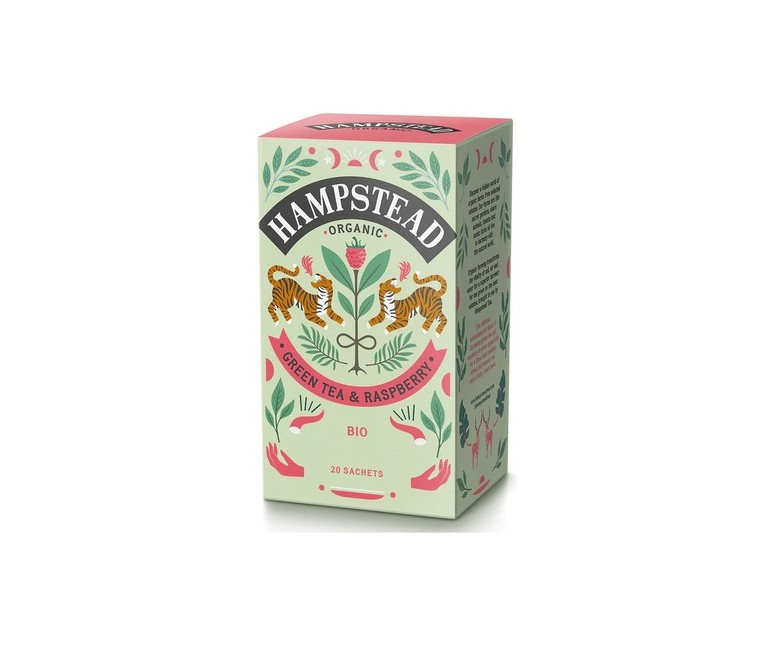 Té verde & frambuesa 20 bolsitas infusoras HAMPSTEAD
