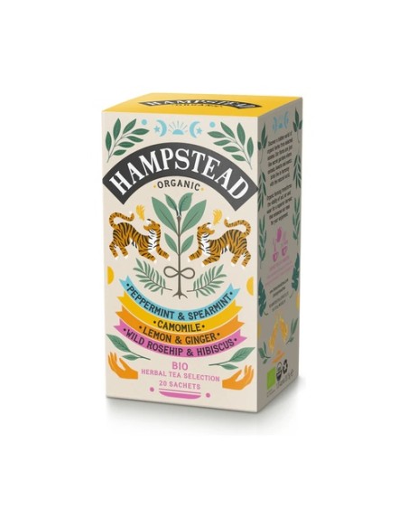 Pack selección hierbas 20 bolsitas infusoras HAMPSTEAD