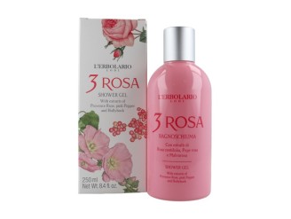 3 Rosa Gel de Baño